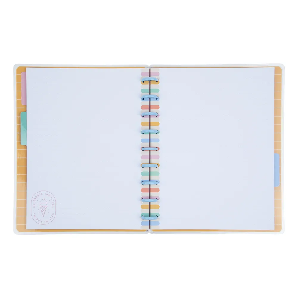 Happy Planner Boardwalk Ice Cream carnet Classic 60 feuilles pointillé