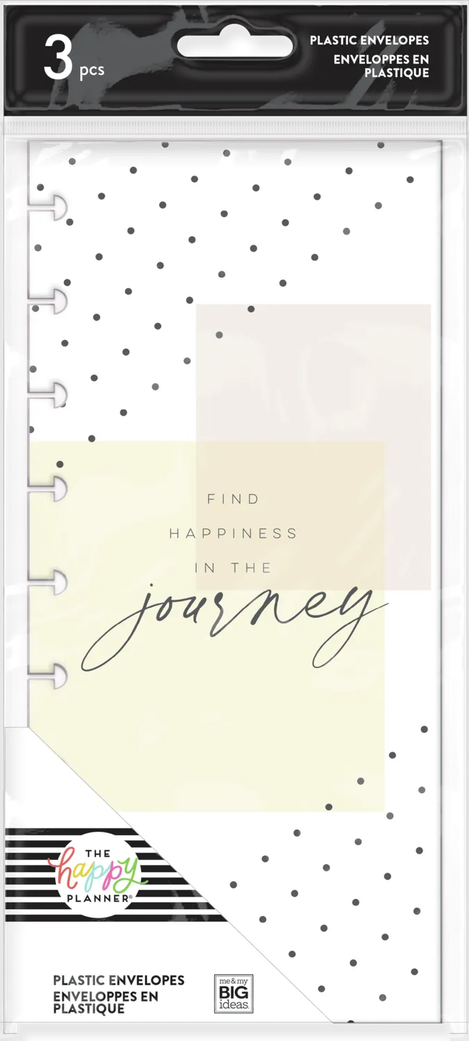 Happy Planner Happy Plans enveloppes plastique lot de 3