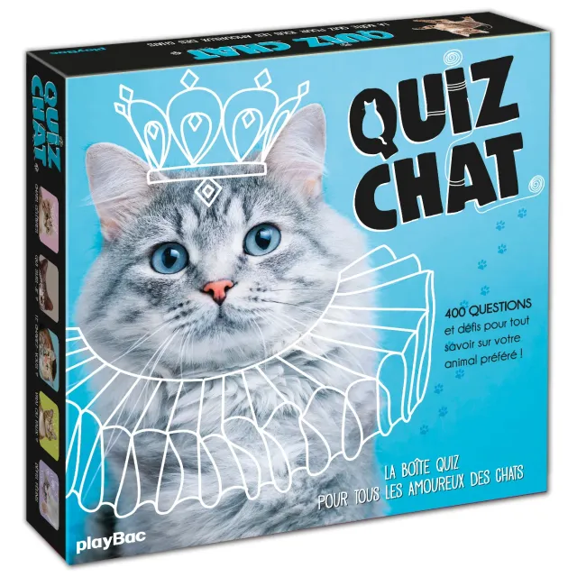 Quiz Chat boîte jeu 350 questions et défis