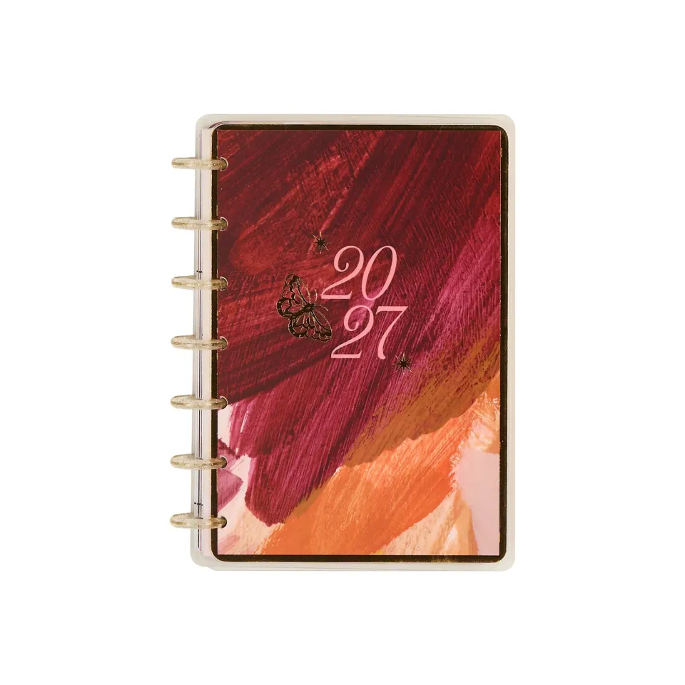 Happy Planner Abstract Autumn agenda 2027 Mini horizontal 12 mois