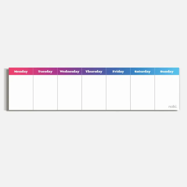 Nolki Spectrum mini planificateur semaine 50 feuilles