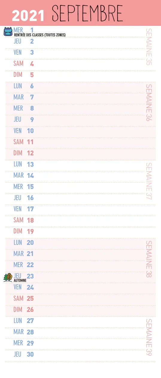 Frigobloc Mini Mensuel 2022 calendrier familial aimanté