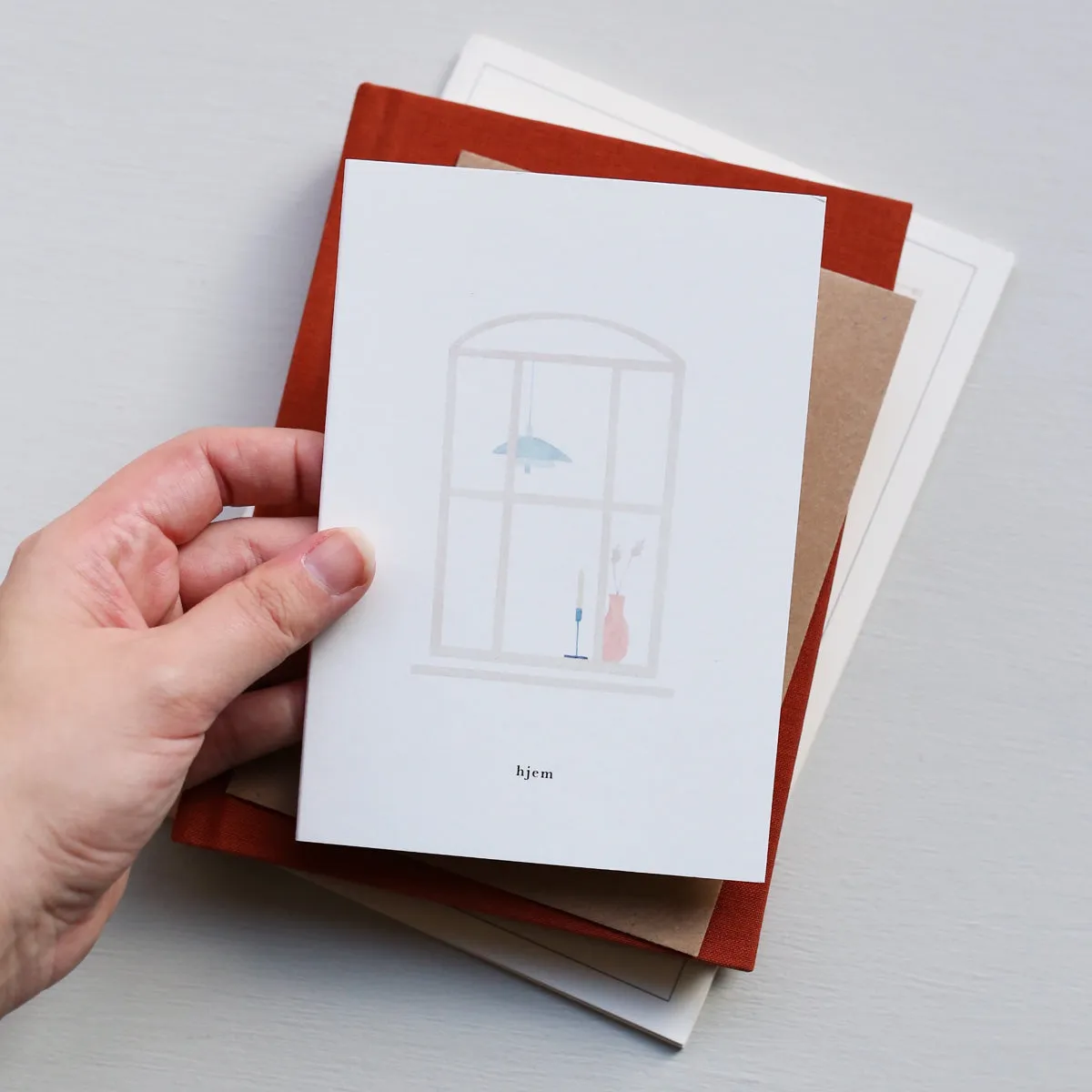 Kartotek Hjem carte de vœux remerciement enveloppe