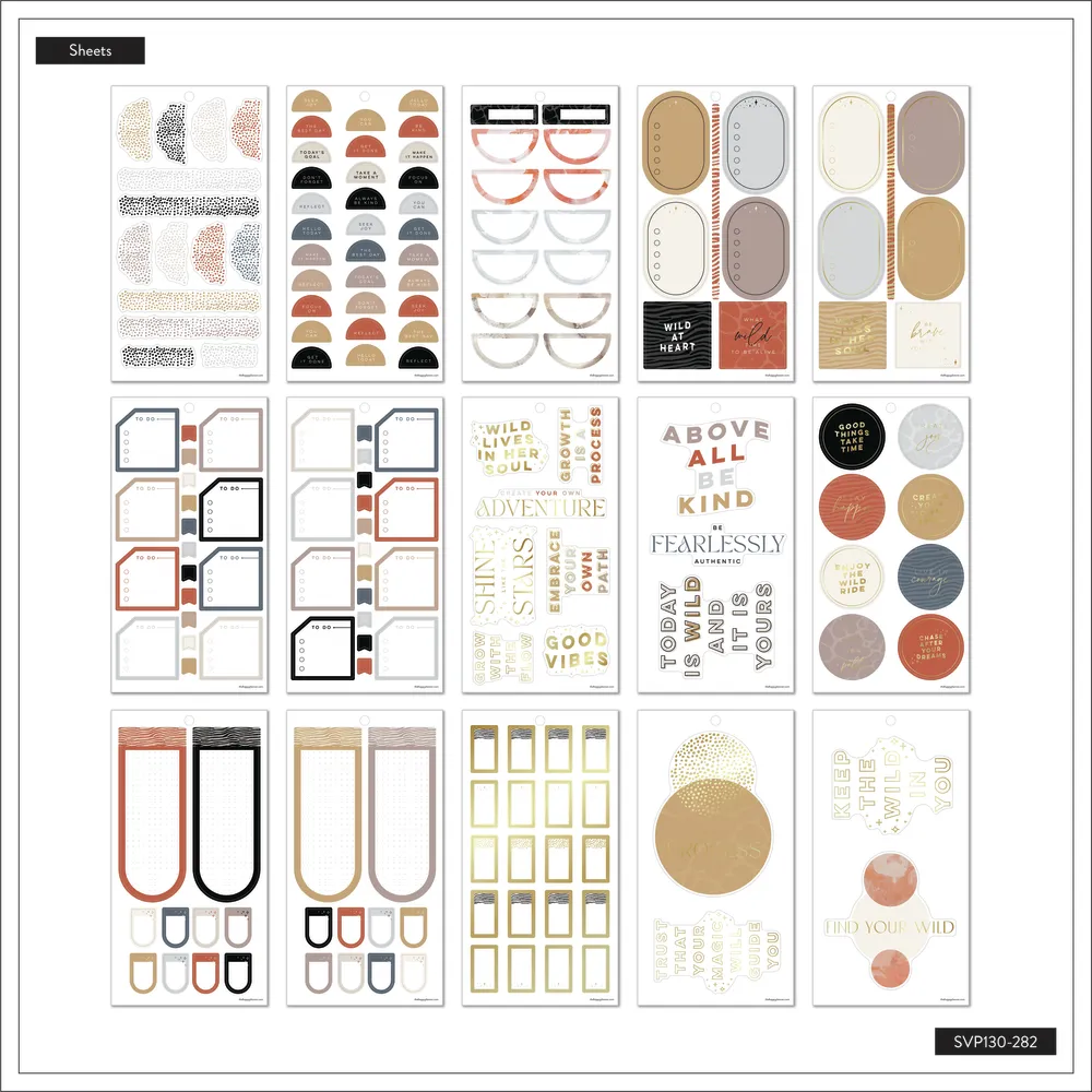 Happy Planner Taming the Wild stickers Big 349 stickers