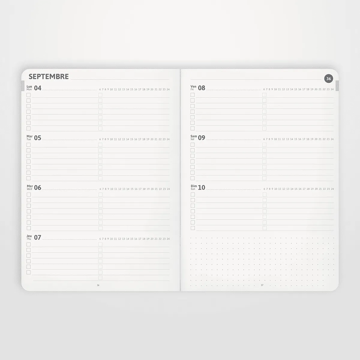 My365 SIMPLE Bullet agenda semainier 2026-2027 A5
