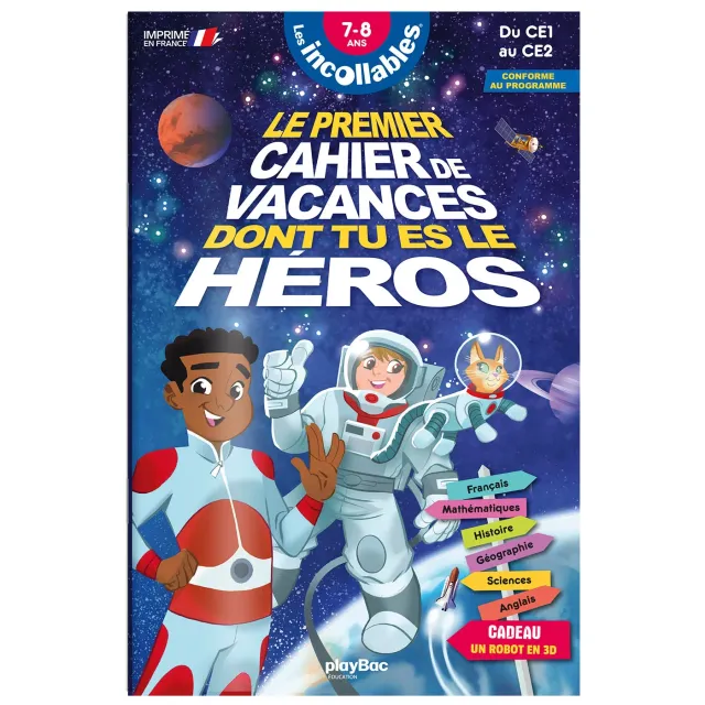 Les Incollables héros CE1-CE2 cahier de vacances 7-8 ans
