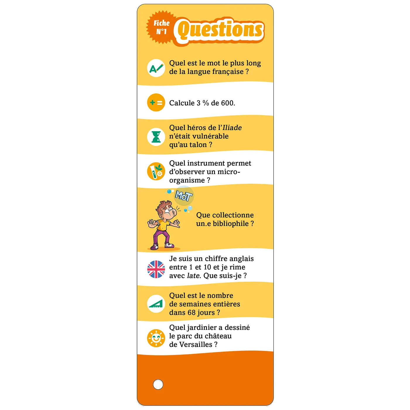 Les Incollables 6e Tout le programme éventails quiz 900 questions 11 ans