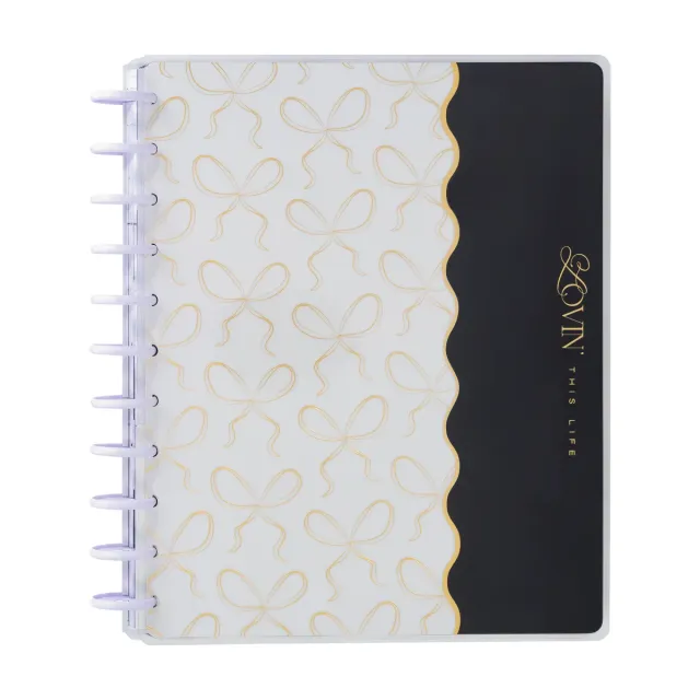 Happy Planner Sweet & Simple agenda Big non daté 12 mois noir et blanc