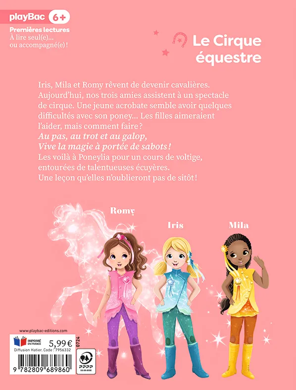 Une deux trois Cavalières Tome 5 Cirque équestre roman dès 6 ans