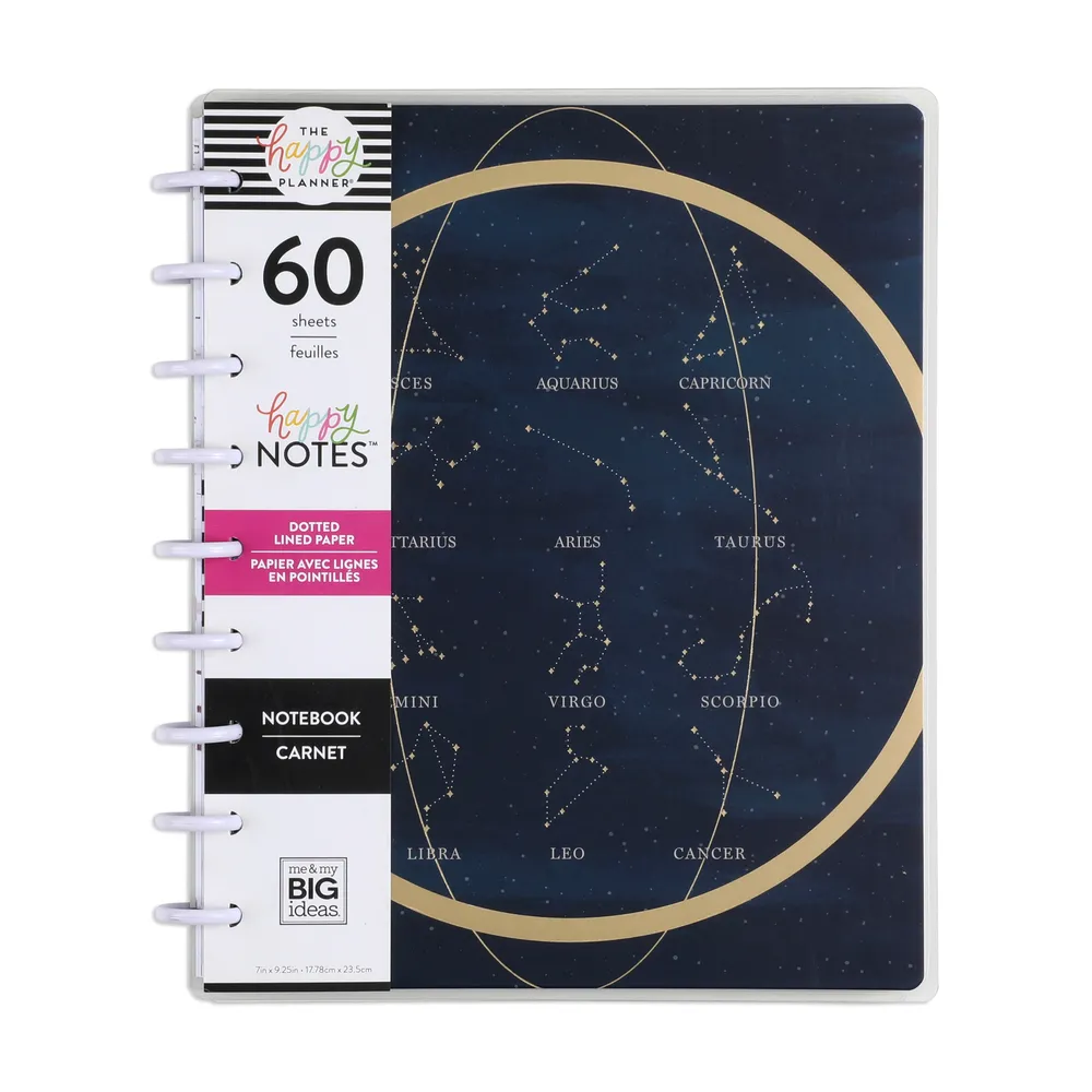 Happy Planner Happy Notes zodiaque carnet Classic pointillé