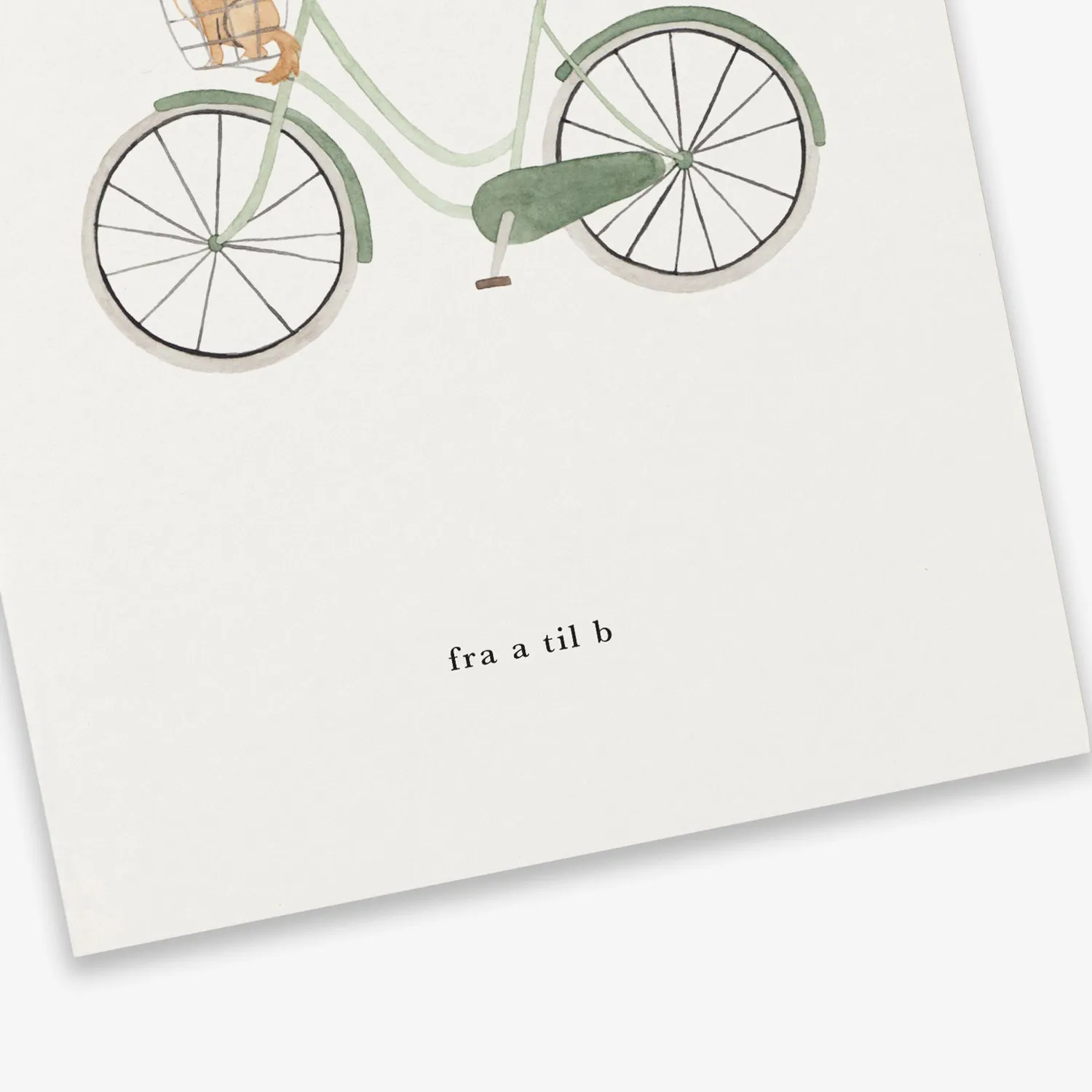 Kartotek Cykel carte de vœux avec enveloppe
