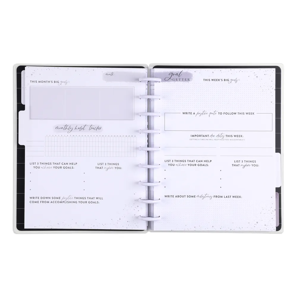 Happy Planner Girl With Goals journal guidé Classic objectifs