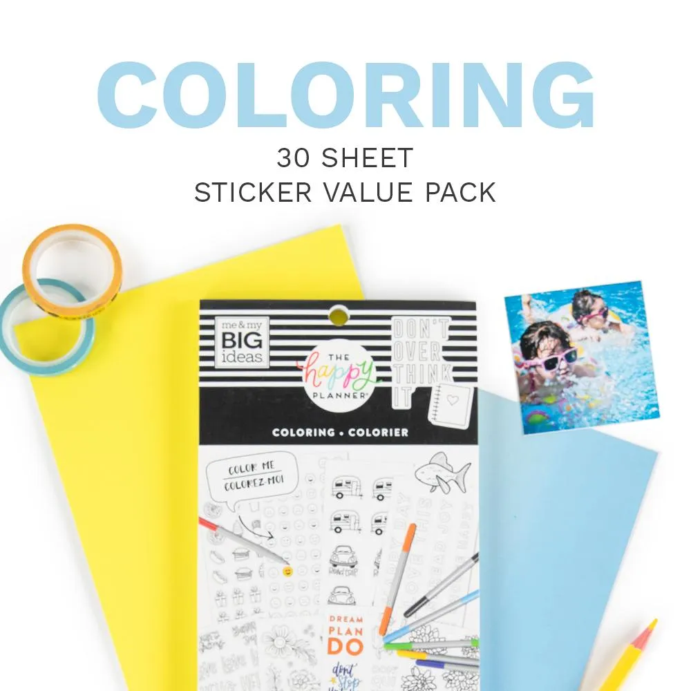 Happy Planner Color Your Own stickers 655 à colorier