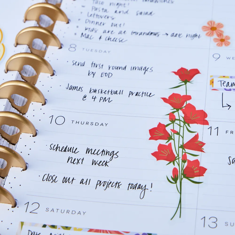 Happy Planner Spring Market carnet autocollants 621 floral agrumes