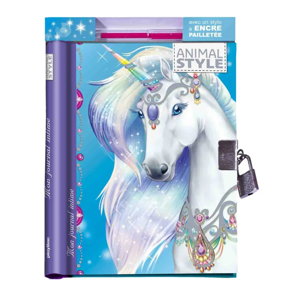 Frigobloc Animal Style journal intime Licorne 95 pages
