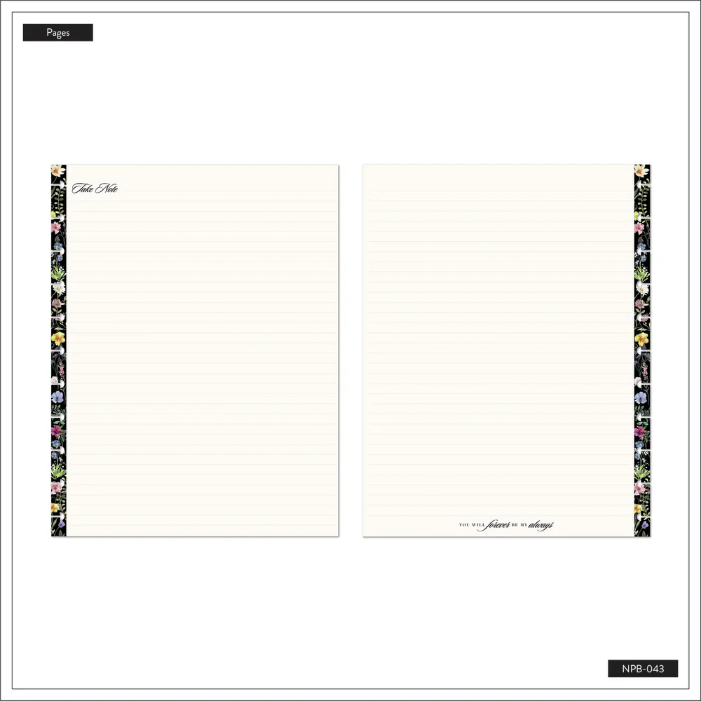 Happy Planner Blooming Elegance carnet pointillé Big 60 feuilles mariage