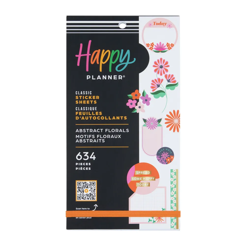 Happy Planner Abstract Florals carnet stickers floral