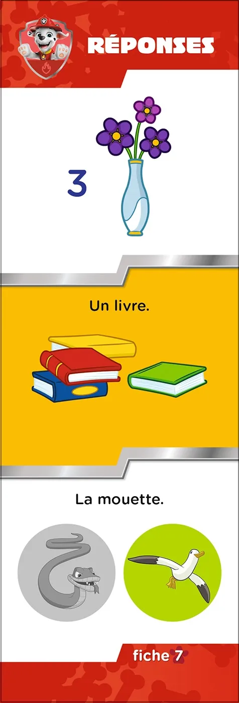 Les Incollables Pat' Patrouille Toute Petite Section éventail 120 quiz