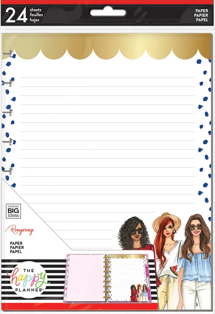 Happy Planner Rongrong papier à notes Classic 24 feuilles