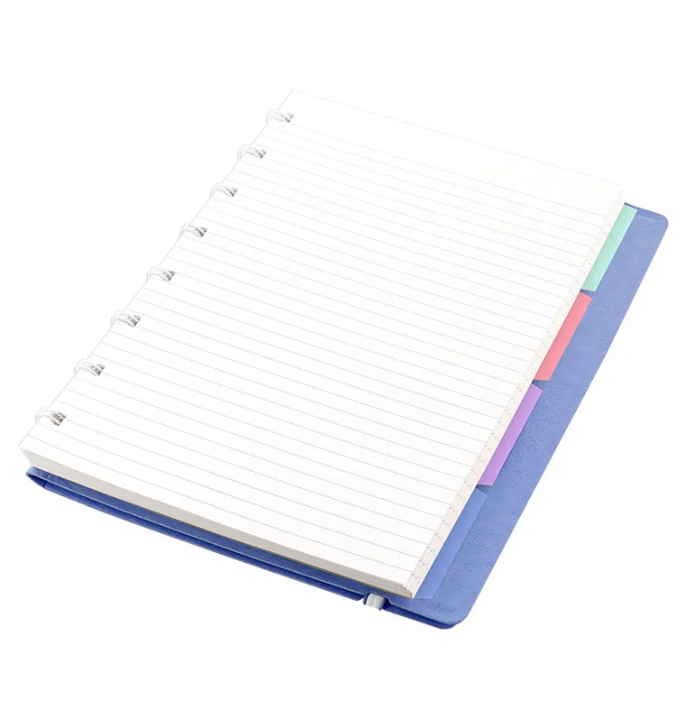 Filofax Classic Pastel carnet A5 bleu vista ligné rechargeable