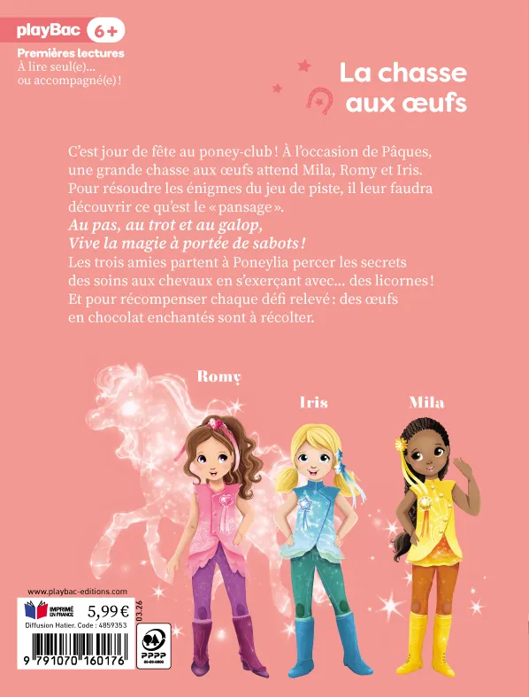 Une Deux Trois Cavalières tome 7 chasse aux oeufs roman