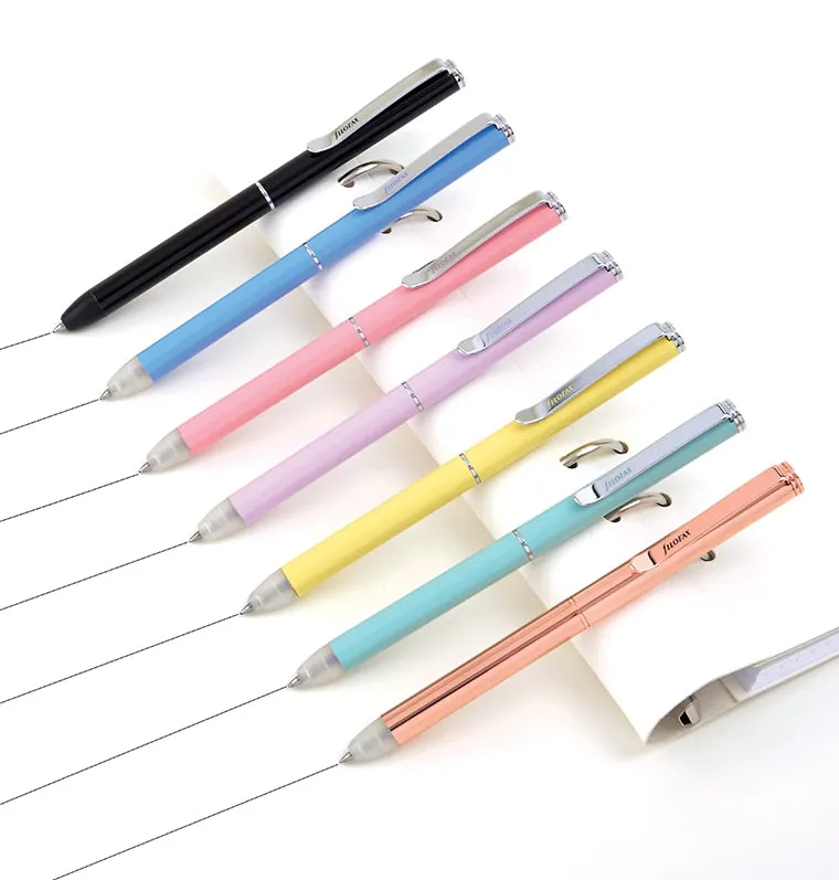 Filofax stylo effaçable gel noir corps métal