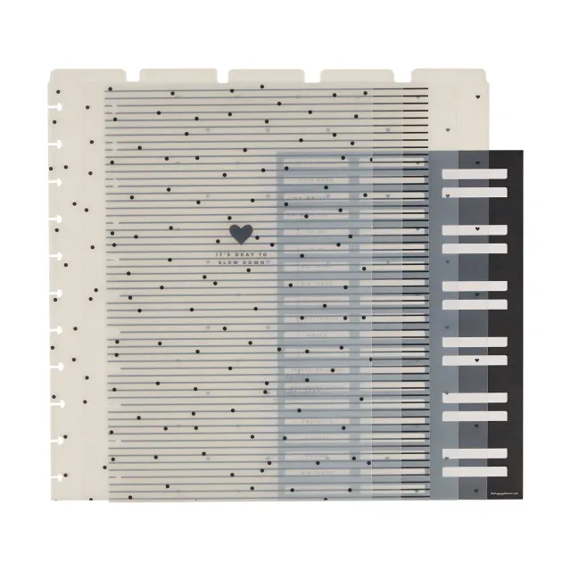 Happy Planner Love L+S intercalaires agenda Big plastique x5 neutre