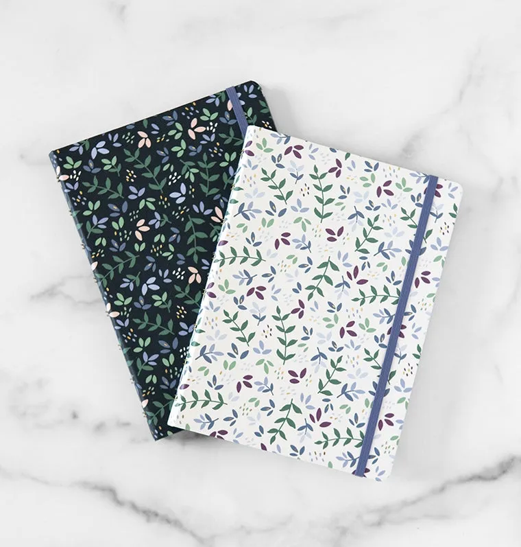 Filofax Garden Notebook A5 carnet Dusk rechargeable doré