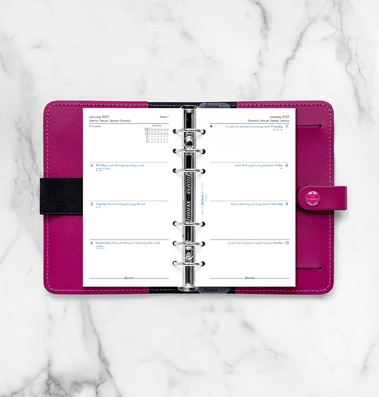 Filofax Personal recharge agenda 2027 semaine sur 2 pages