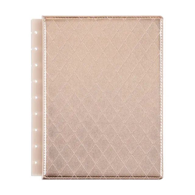 Happy Planner Classic couverture Crushed Rose souple simili cuir rose