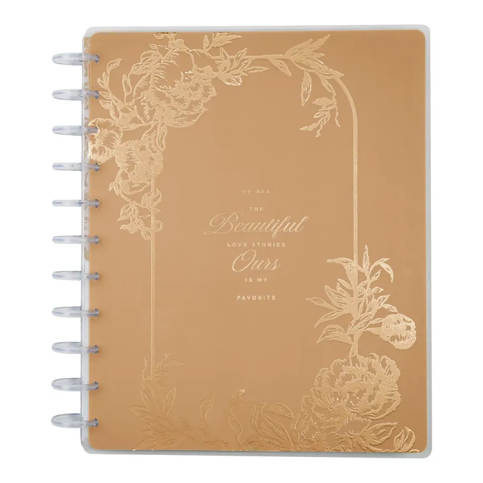 Happy Planner Love Blooms journal photo mariage Big 80 feuilles