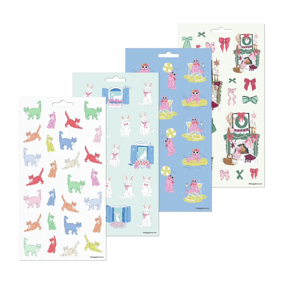 Happy Planner Purrfect Cats stickers chats 10 planches