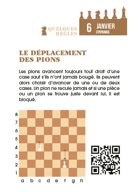 Frigobloc Passion Échecs 365 calendrier à bloc exercices jour