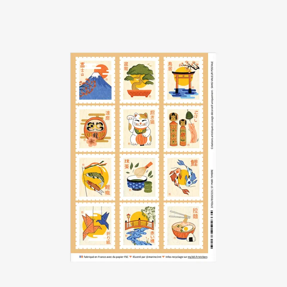 My365 Marine Laurent stickers timbres