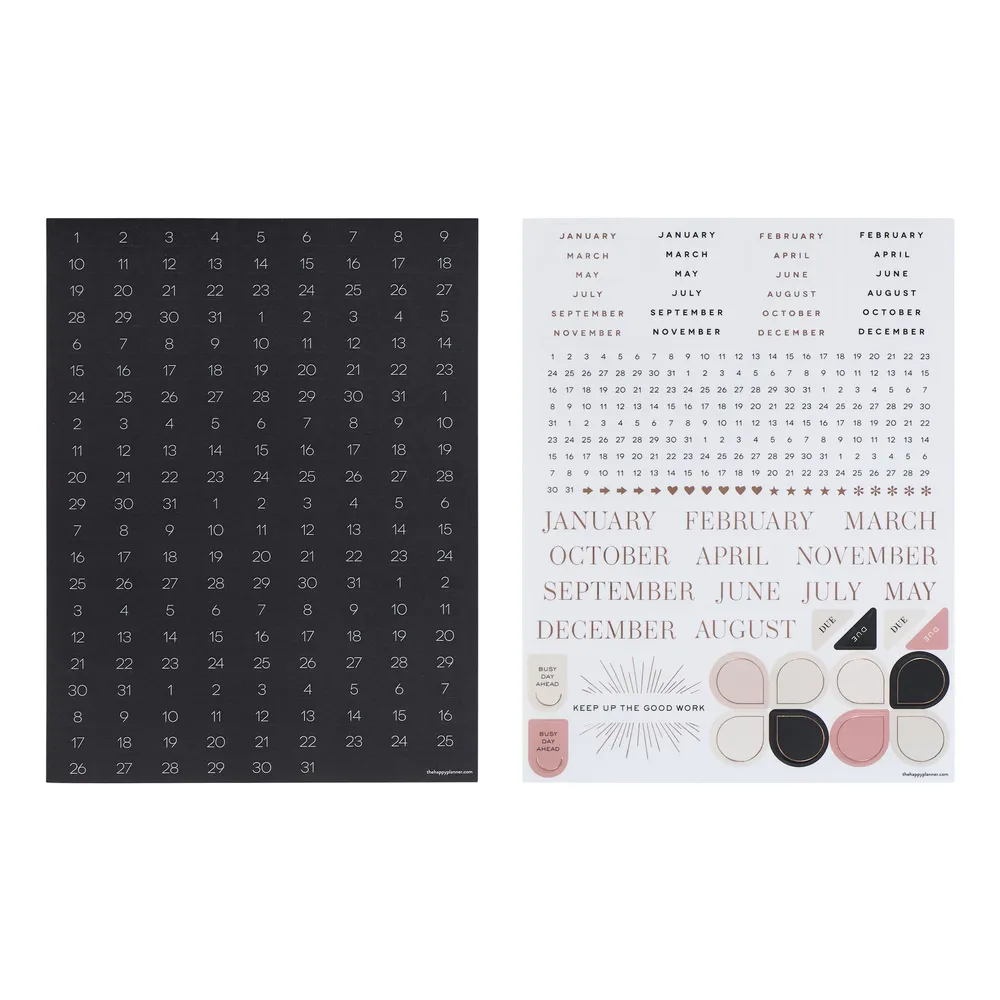 Happy Planner Aesthetique Teacher extension dashboard Big 6 mois 492 pcs