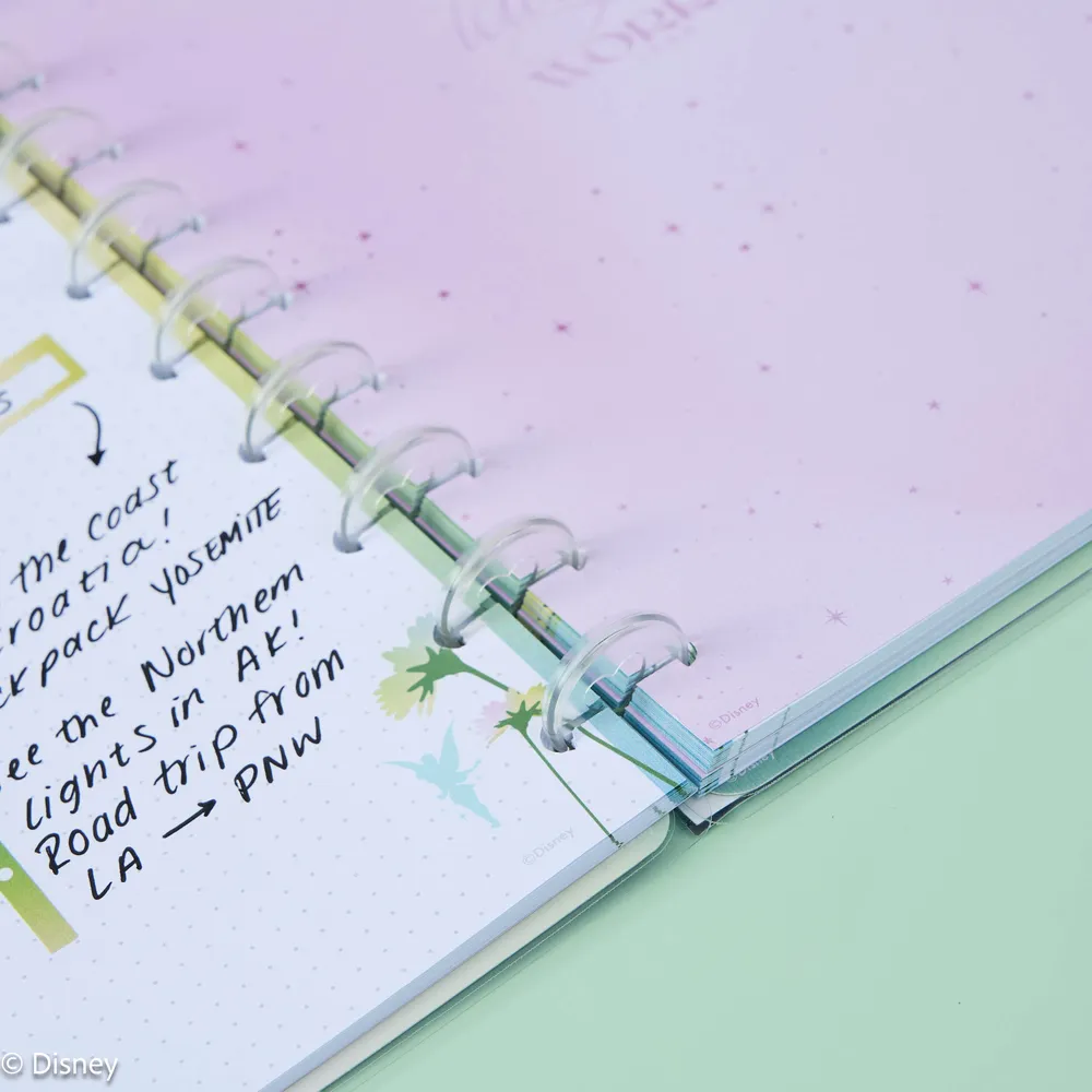 Happy Planner Disney Tinker Bell carnet pointillé 60 feuilles