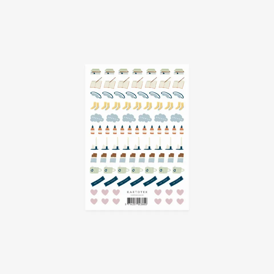 Kartotek Mini Me Time Icons stickers bien-être