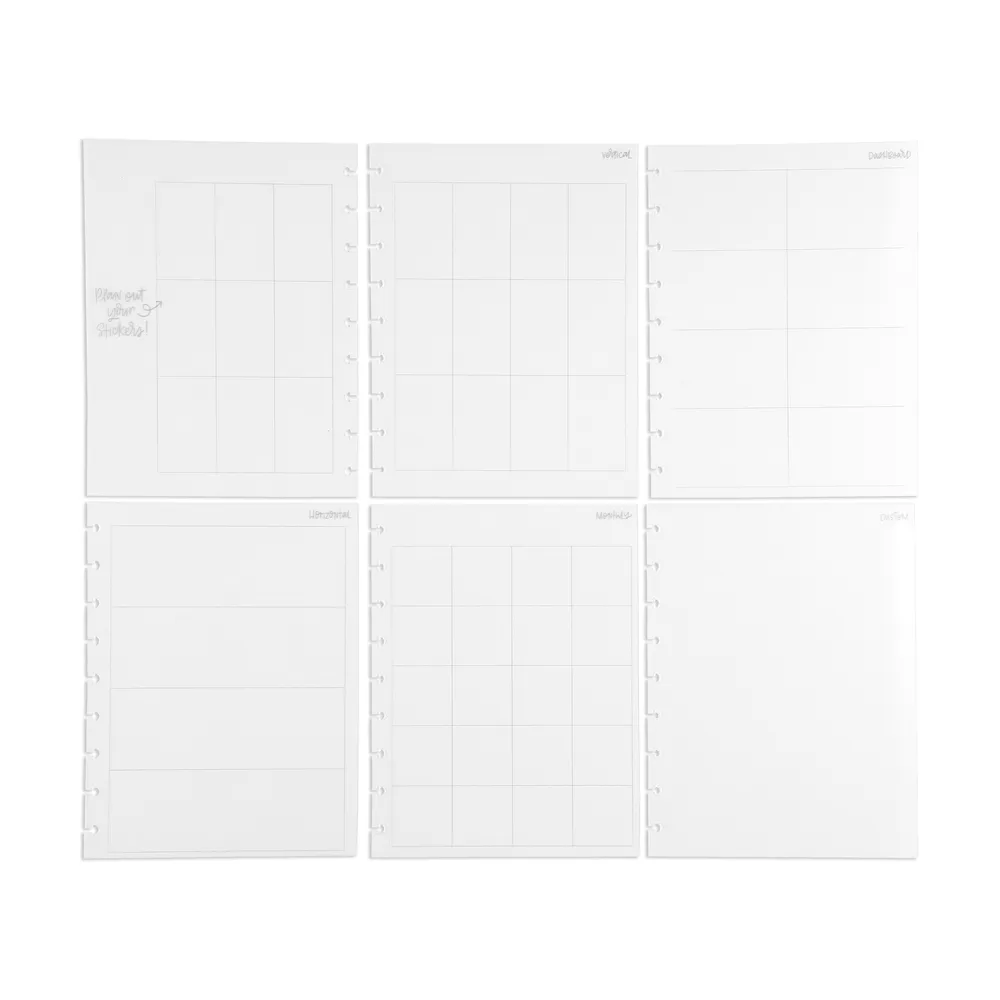 Happy Planner Classic guide pose stickers transparent x10