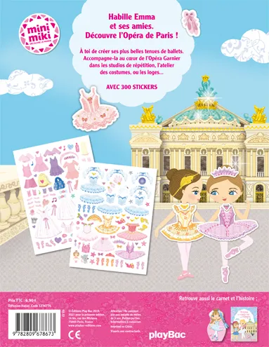 Frigobloc Minimiki Habille Emma à l'Opéra stickers 300 stickers ballet