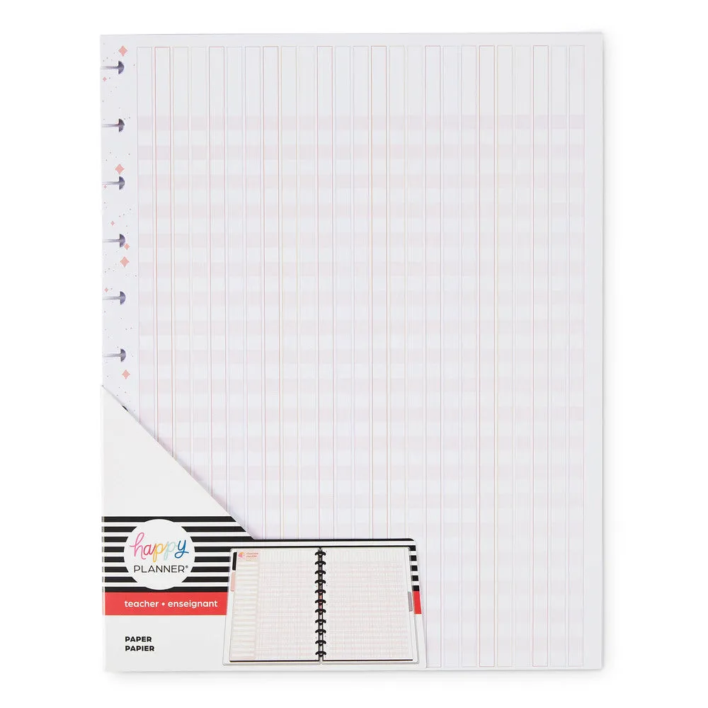 Happy Planner Groovy Day Big papier recharge checklist 40 feuilles