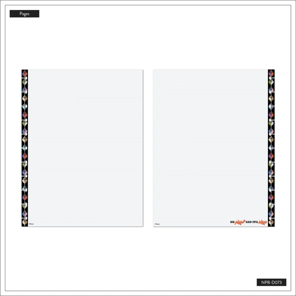 Happy Planner Disney Good vs Evil carnet ligné Big 60