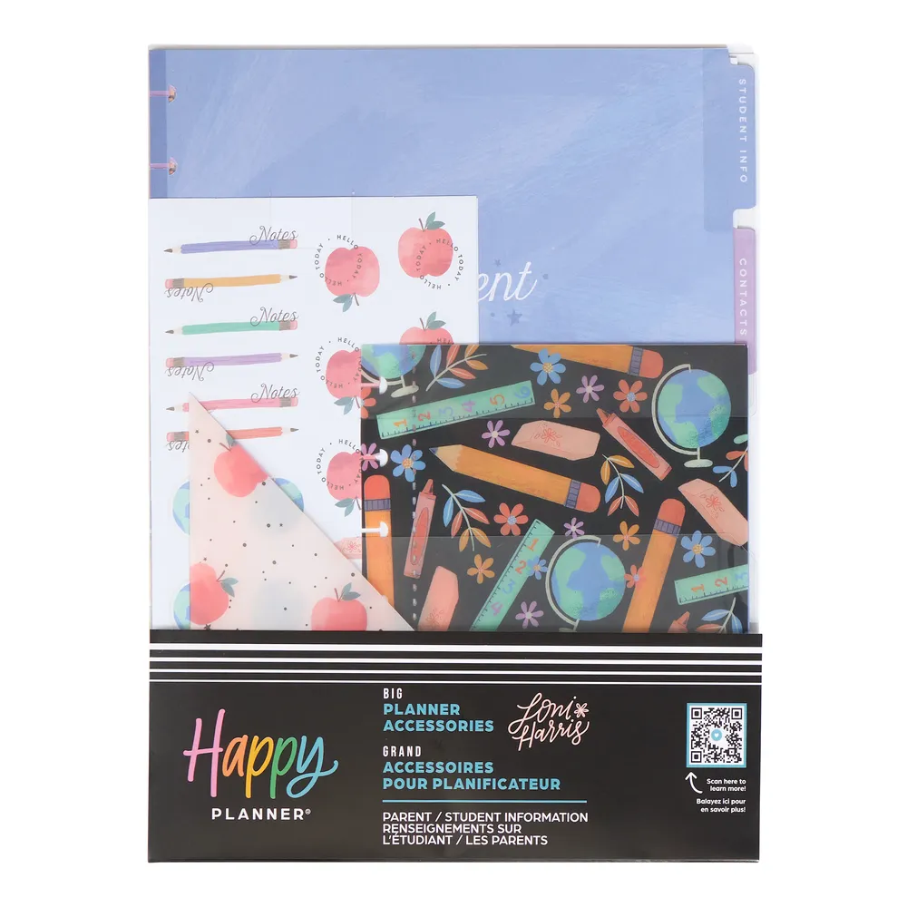Happy Planner Parent Student pack accessoires Big enseignant