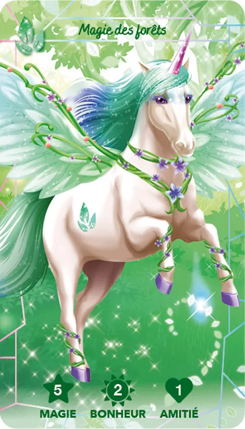 Frigobloc Licornes de rêve jeu de bataille jeu de cartes 48 cartes