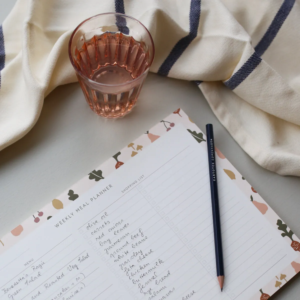 Kartotek Weekly Meal Planner semainier menus