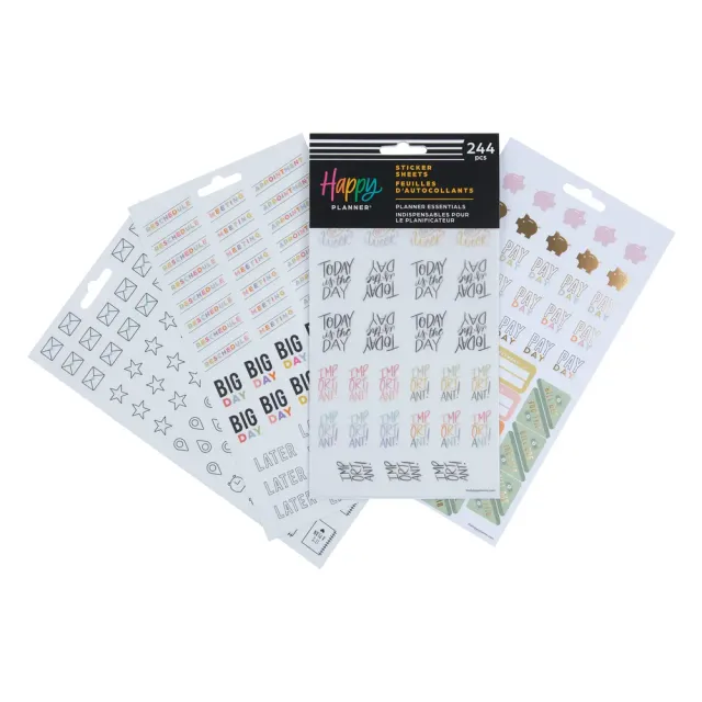 Happy Planner Essentials stickers agenda organisation x5