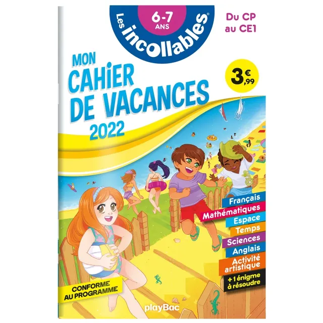 Frigobloc Les Incollables CP au CE1 cahier vacances 6-7 ans