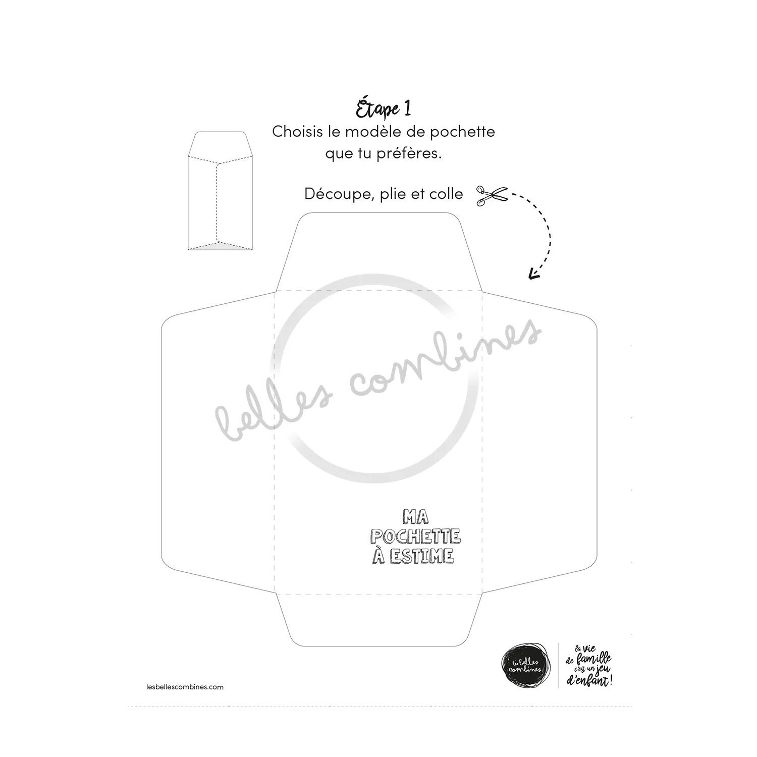 Les Belles Combines Petites Combines Pochette à estime billets français