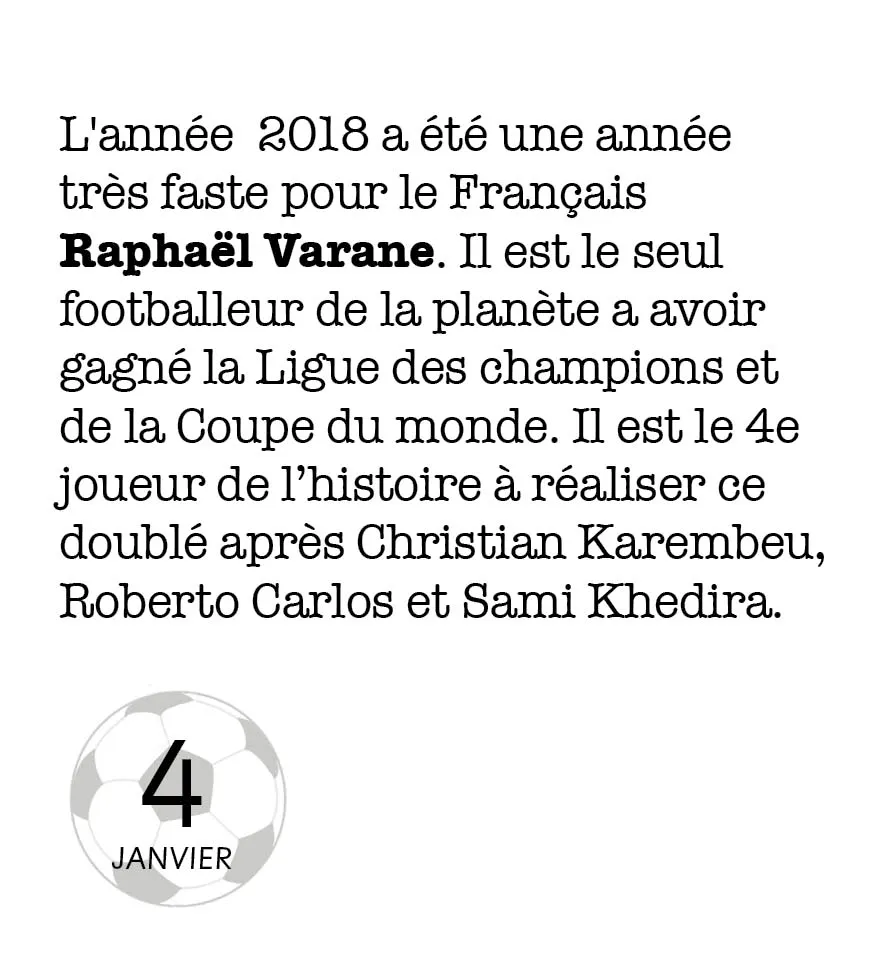 Frigobloc Mini calendrier 365 jours Totalement Foot