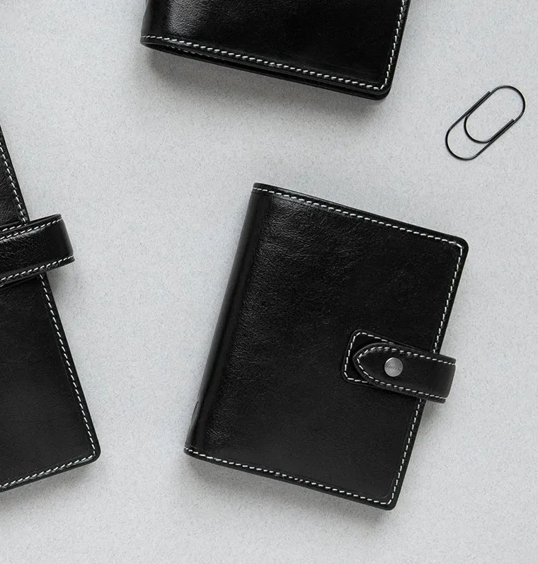 Filofax Malden Pocket organiseur cuir noir