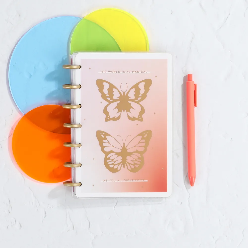 Happy Planner Butterfly Bliss mini carnet pointillé 60 pages